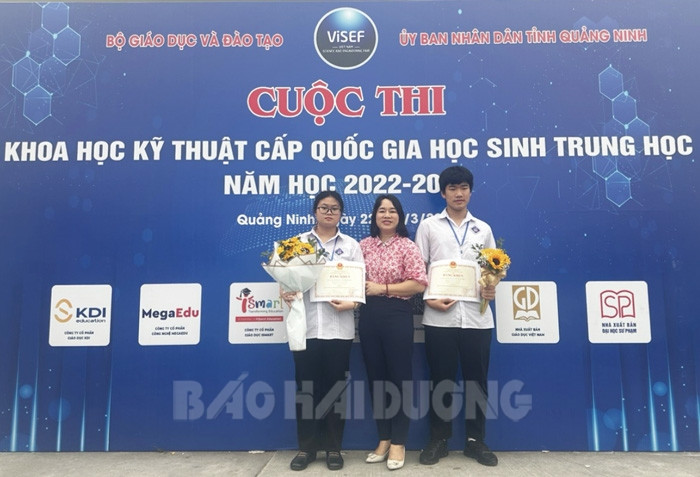 Học sinh Trường THCS Lê Quý Đôn đoạt giải ba Cuộc thi khoa học, kỹ thuật cấp quốc gia